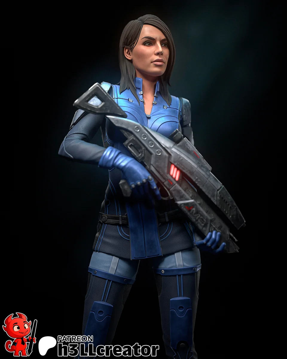 Ashley Williams | Fan Art | 3D Printed Resin Model Garage Kit | *Un-Painted* | H3LL Creator 5
