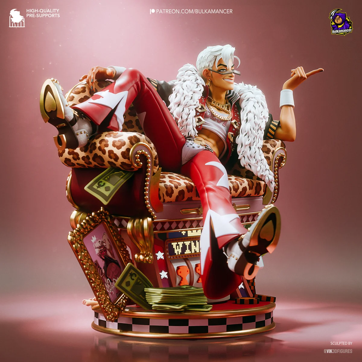 Ace | Fan Art | 3D Printed Resin Model Garage Kit | *Un-Painted* | Bulkamancer 3