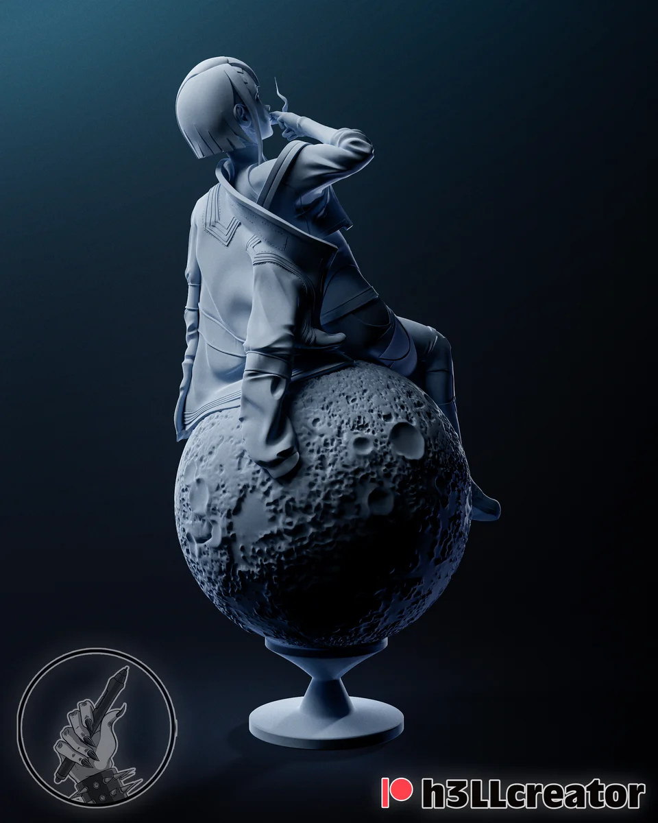 Lucyna Kushinada | Fan Art | 3D Printed Resin Model Garage Kit | *Un-Painted* | H3LL Creator 5