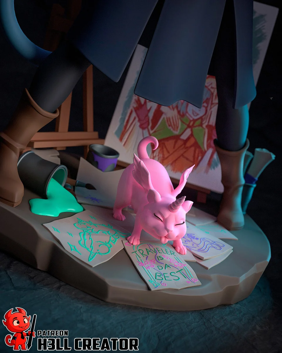 Jester Lavorre | Fan Art | 3D Printed Resin Model Garage Kit | *Un-Painted* | H3LL Creator 10