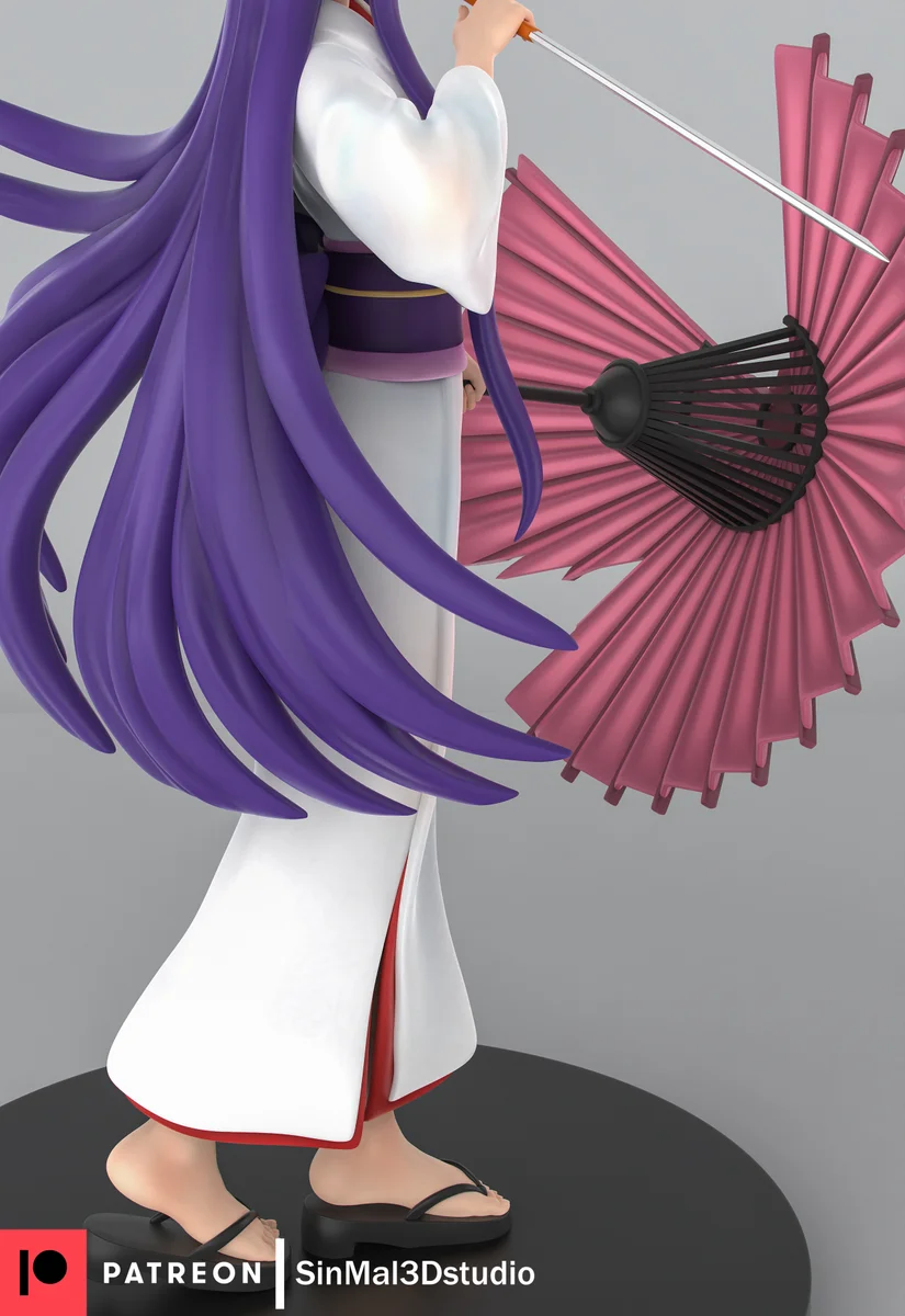 Saeko Busujima | Fan Art | 3D Printed Resin Model Garage Kit | *Un-Painted* | Sin3Dstudio 4