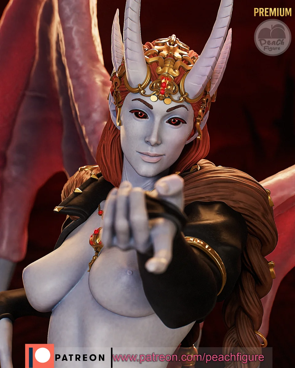 Mizora | Fan Art | 3D Printed Resin Model Garage Kit | *Un-Painted* | Peach Figure 5