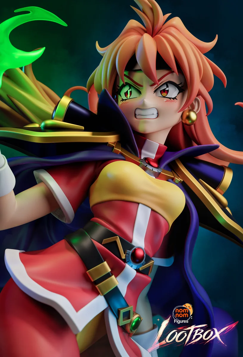 Lina Inverse | Fan Art | 3D Printed Resin Model Garage Kit | *Un-Painted* | Nomnom 9