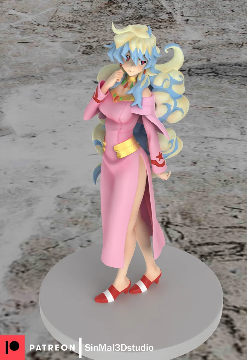Nia Teppelin | Fan Art | 3D Printed Resin Model Garage Kit | *Un-Painted* | Sin3Dstudio