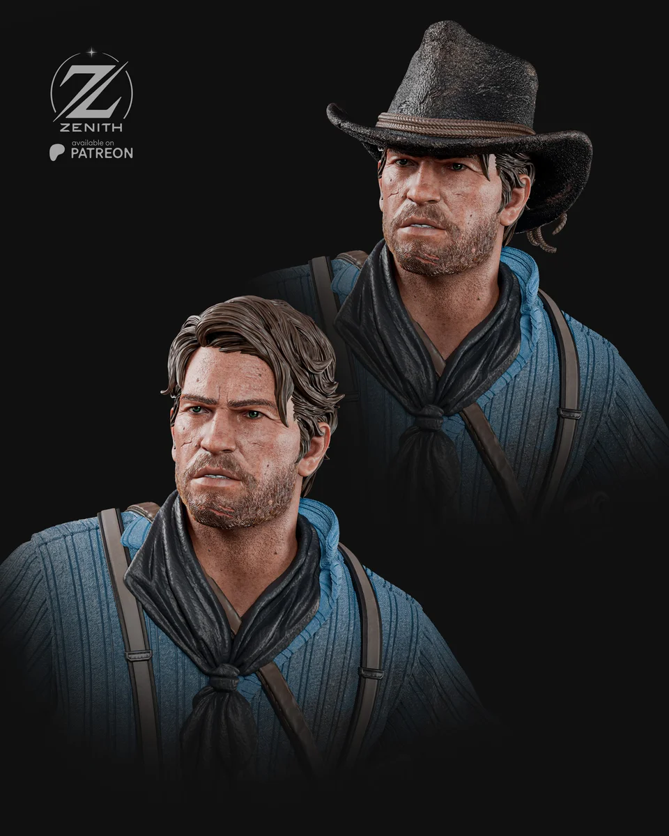 Arthur Morgan | Fan Art | 3D Printed Resin Model Garage Kit | *Un-Painted* | Zenith Studios 10