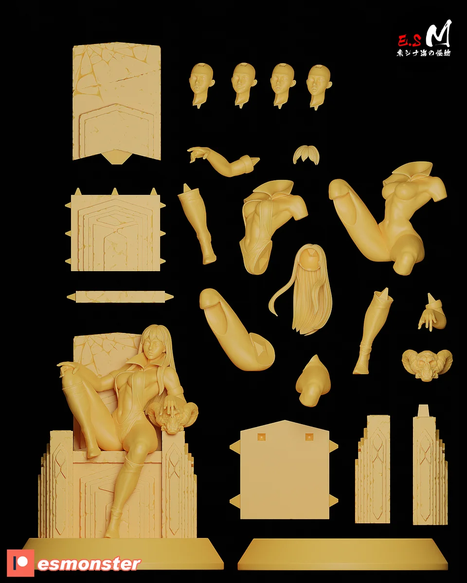 Vampirella | Fan Art | 3D Printed Resin Model Garage Kit | *Un-Painted* | ES Monster 5