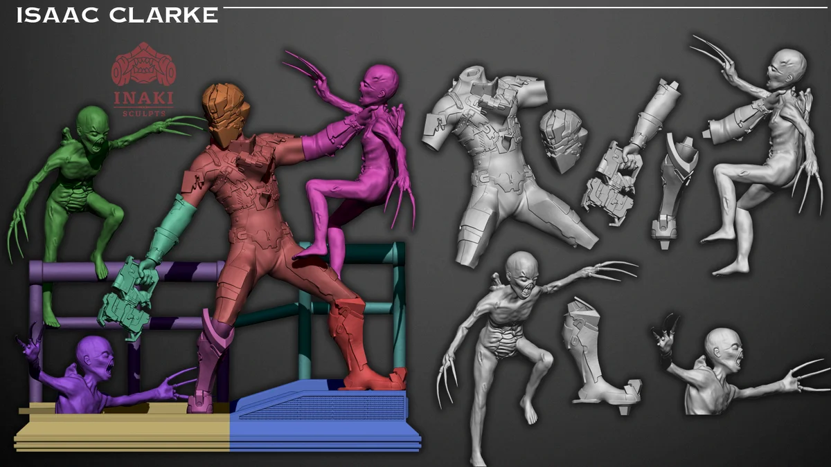 Isaac Clarke | Fan Art | 3D Printed Resin Model Garage Kit | *Un-Painted* | Inaki Sculpts 4