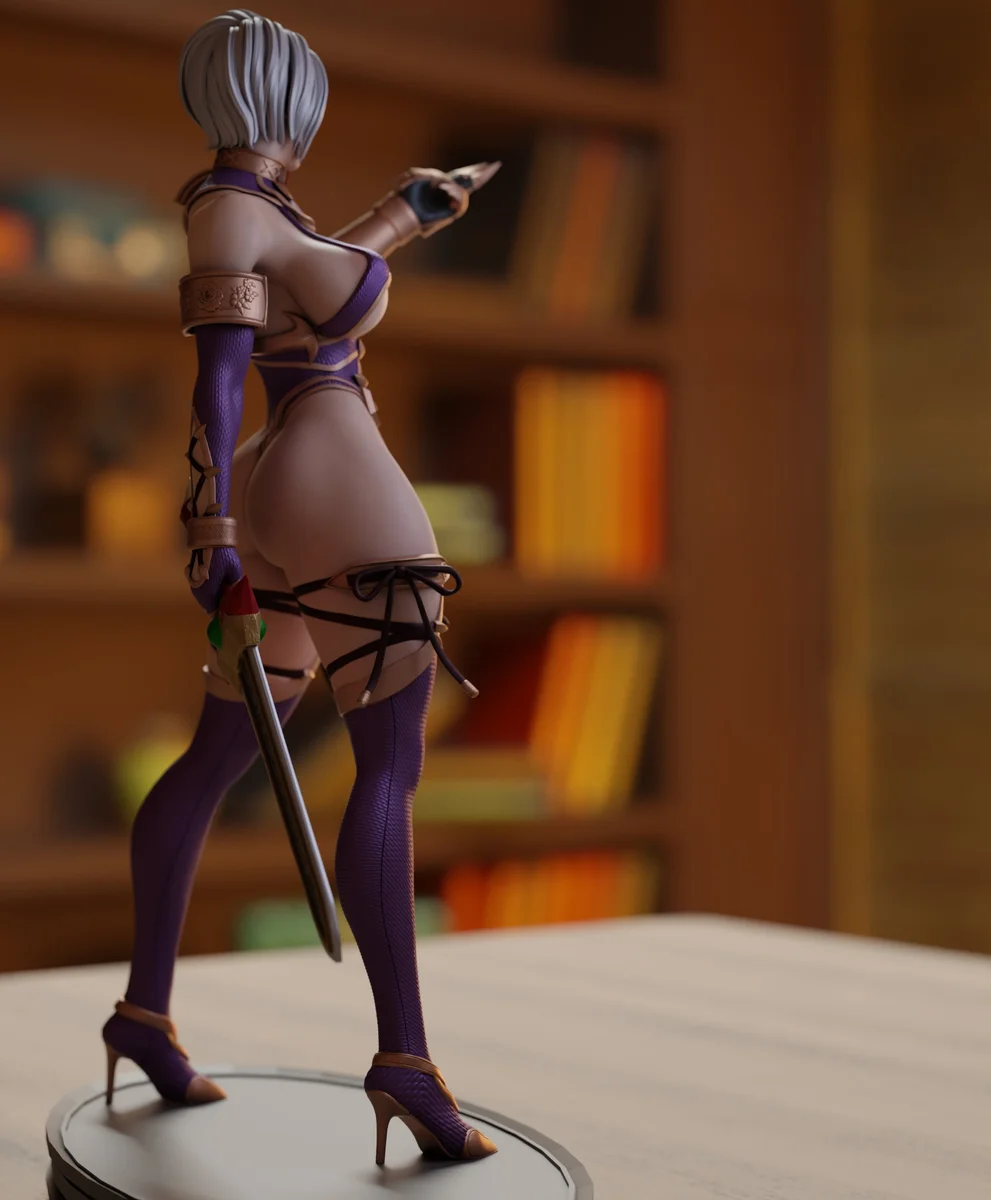 Ivy | Fan Art | 3D Printed Resin Model Garage Kit | *Un-Painted* | Momoji 4