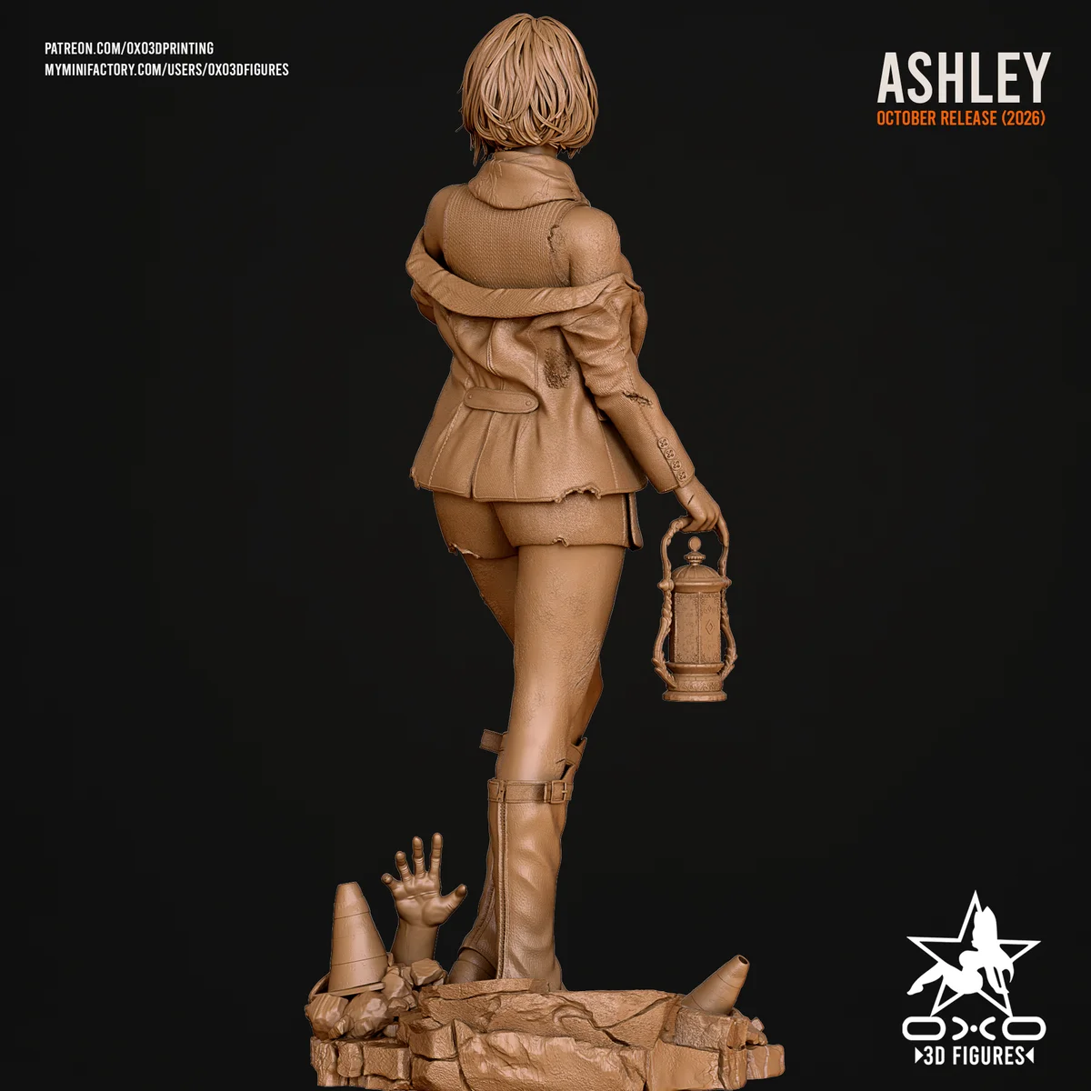 Ashley Graham | Fan Art | 3D Printed Resin Model Garage Kit | *Un-Painted* | OXO3D 10