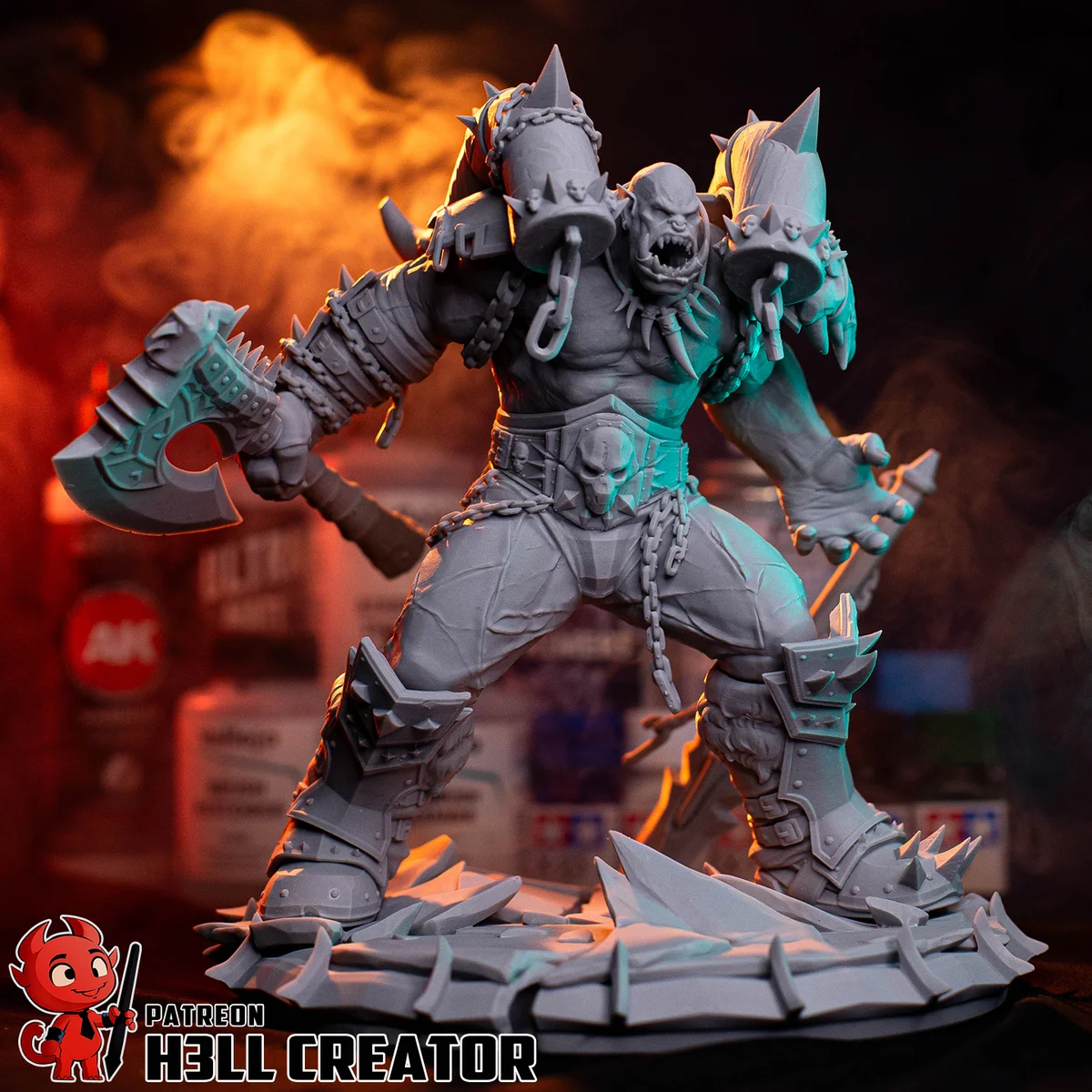Garrosh Hellscream | Fan Art | 3D Printed Resin Model Garage Kit | *Un-Painted* | H3LL Creator 9