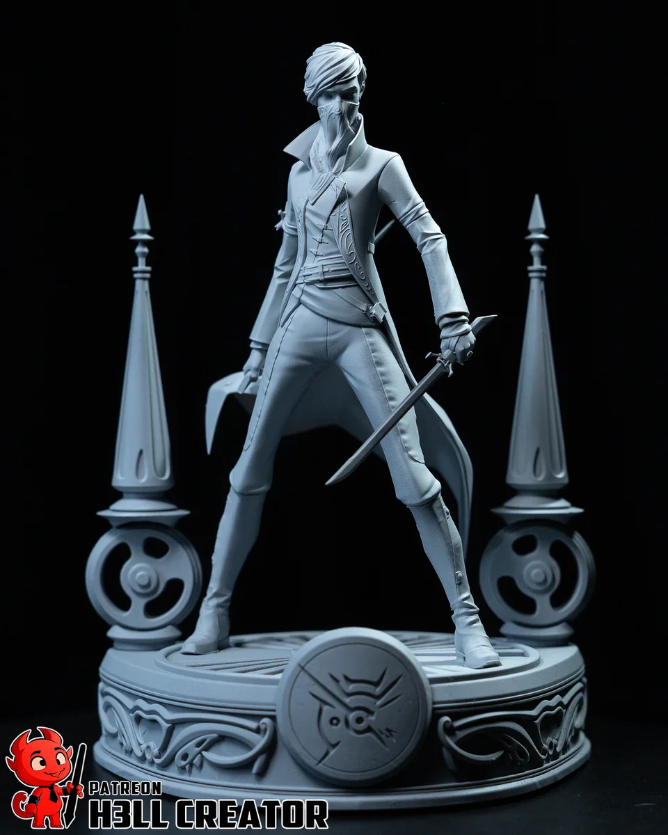 Emily | Fan Art | 3D Printed Resin Model Garage Kit | *Un-Painted* | H3LL Creator 6