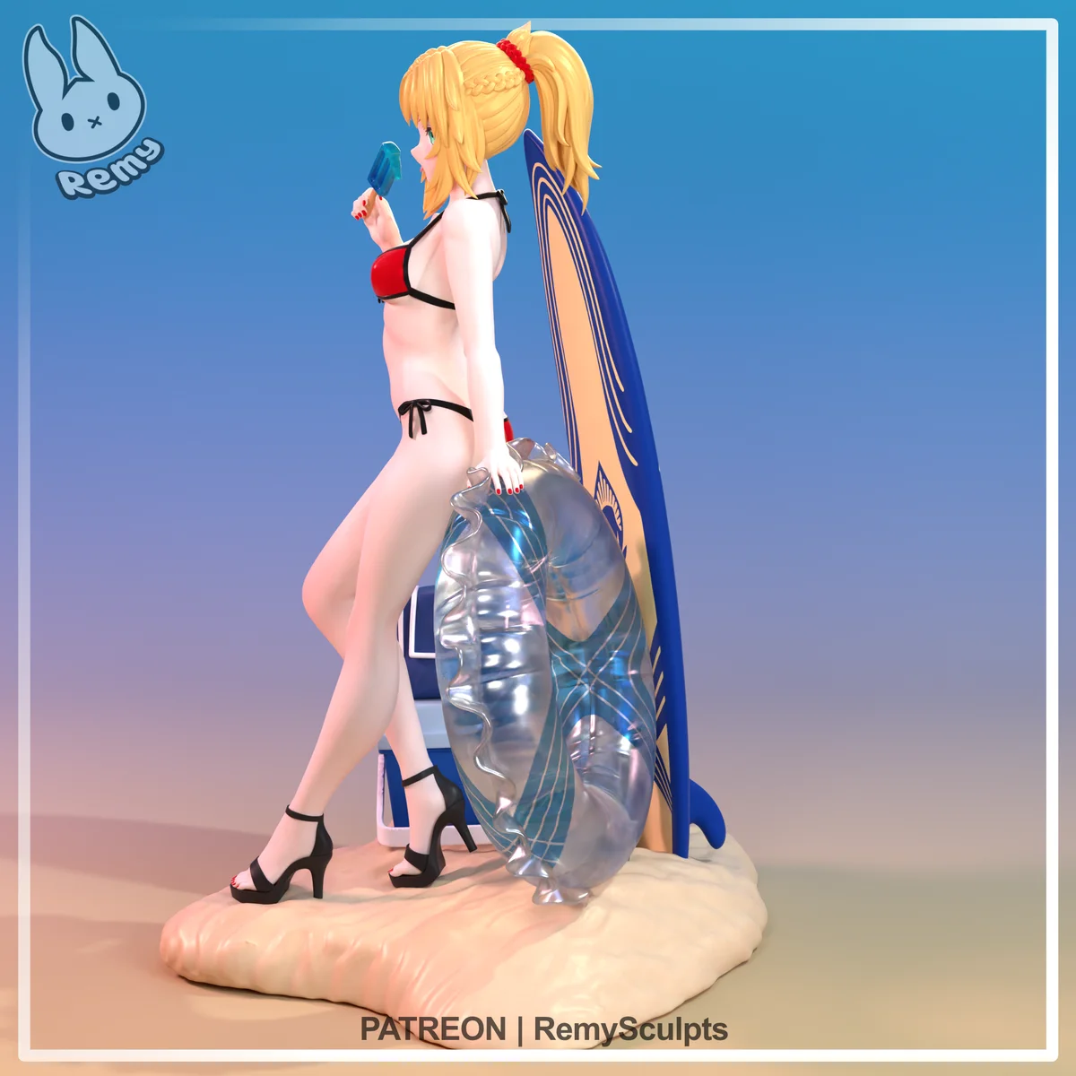 Mordred (Summer) | Fan Art | 3D Printed Resin Model Garage Kit | *Un-Painted* | Remy Sculpts 4
