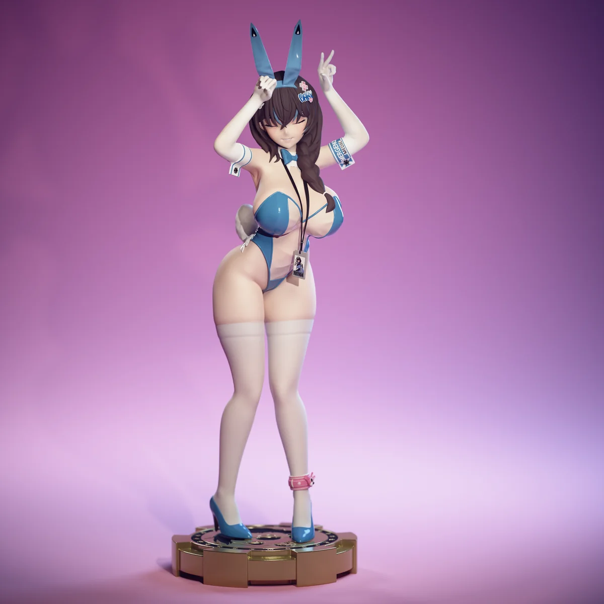 Mary - (Rabbit) | Fan Art | 3D Printed Resin Model Garage Kit | *Un-Painted* | EggmaStudios