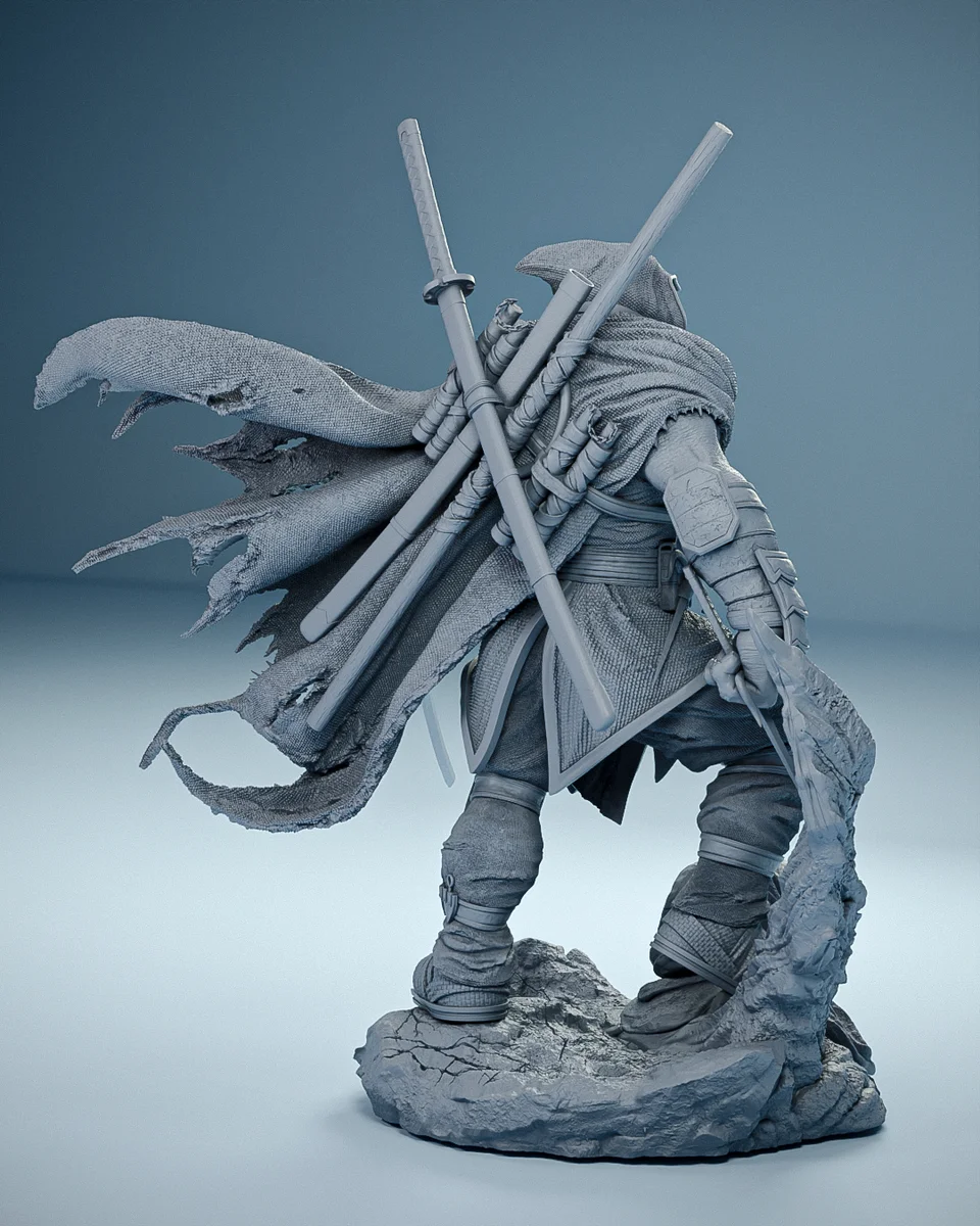 The Last Ronin | Fan Art | 3D Printed Resin Model Garage Kit | *Un-Painted* | Rechtag 16