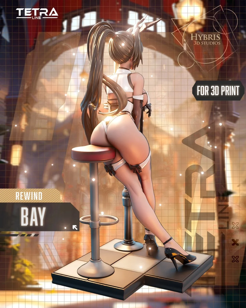 Bay - Radiant Rabbit | Fan Art | 3D Printed Resin Model Garage Kit | *Un-Painted* | Hybris Studios 7