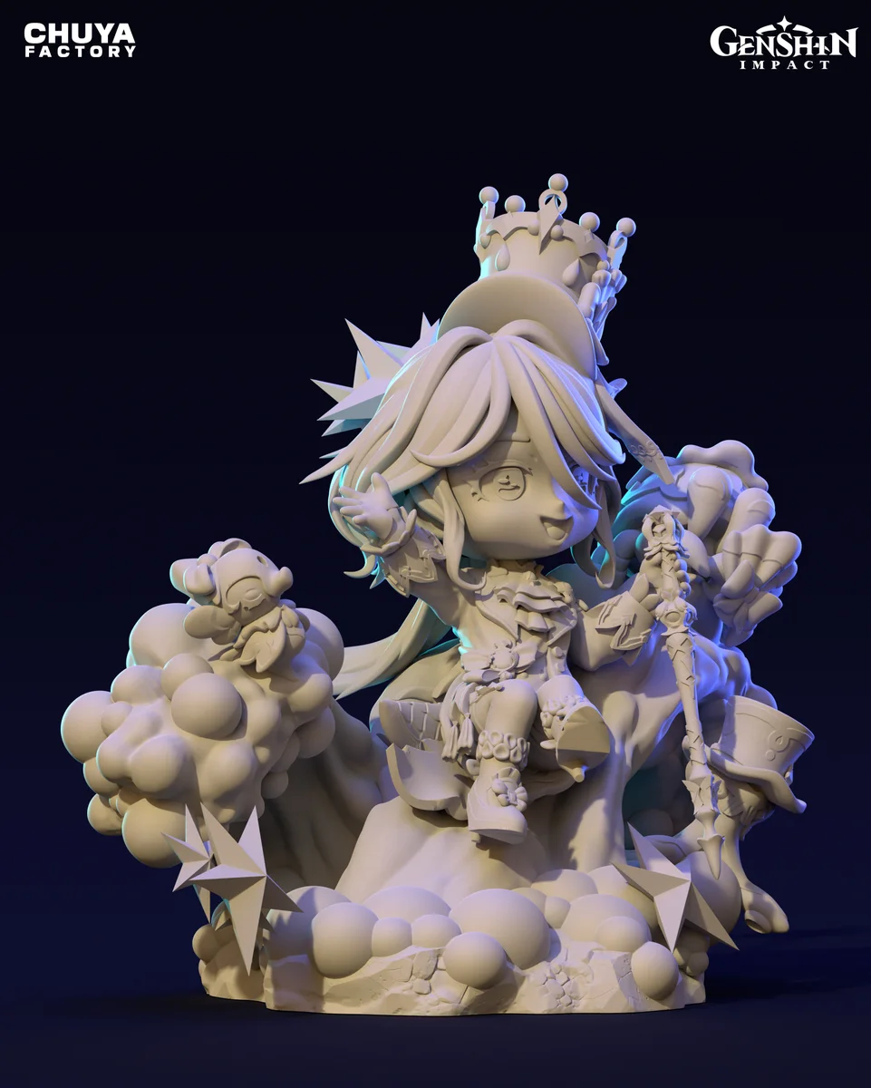 Chibi Furina | Fan Art | 3D Printed Resin Model Garage Kit | *Un-Painted* | Chuya Factory 14