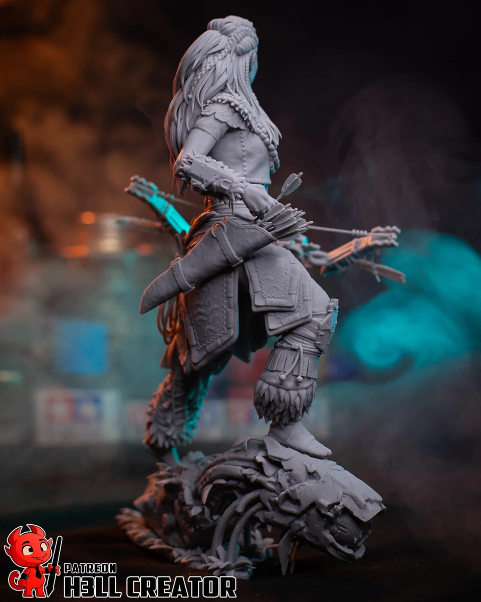 Aloy | Fan Art | 3D Printed Resin Model Garage Kit | *Un-Painted* | H3LL Creator 12