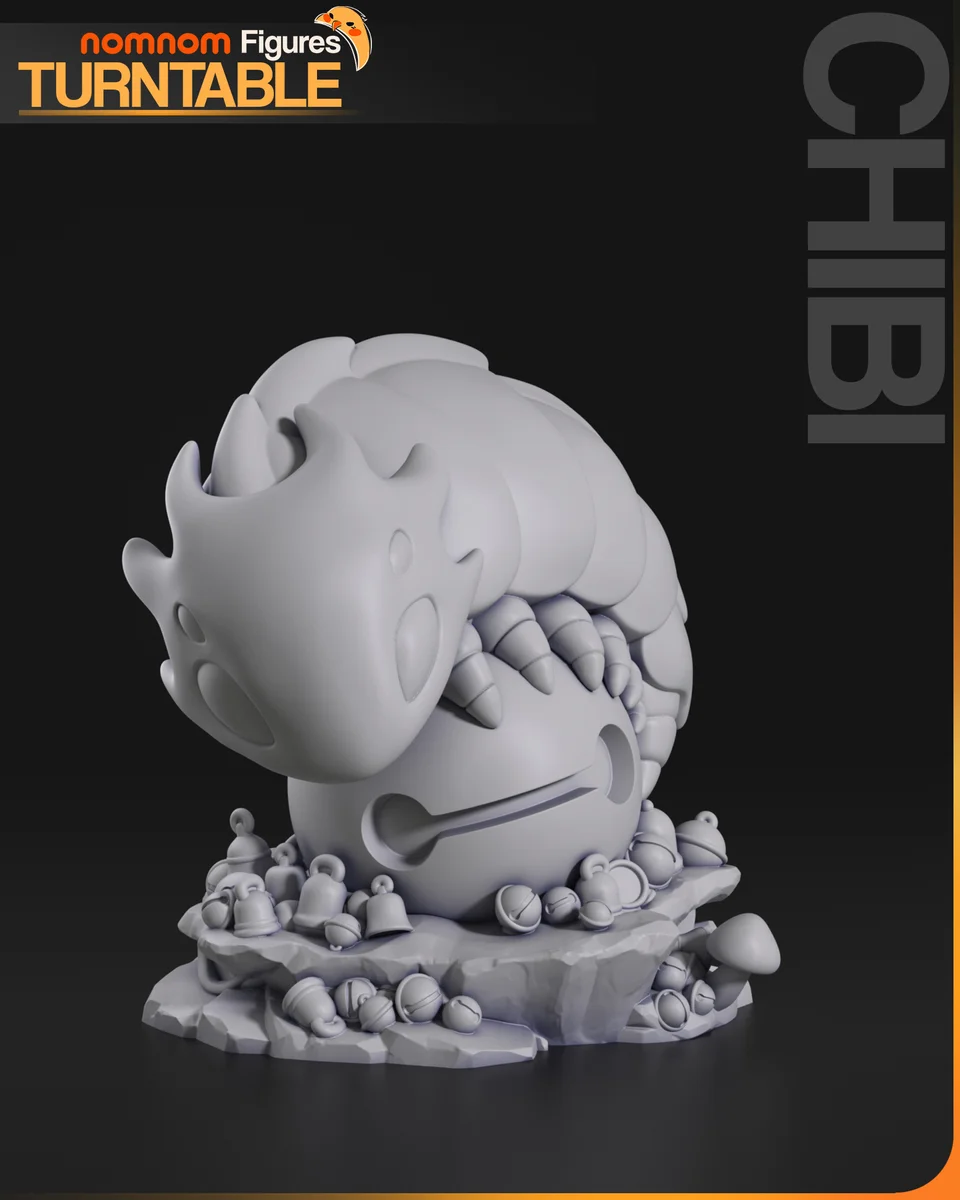 Chibi Bell Beast | Fan Art | 3D Printed Resin Model Garage Kit | *Un-Painted* | Nomnom 4