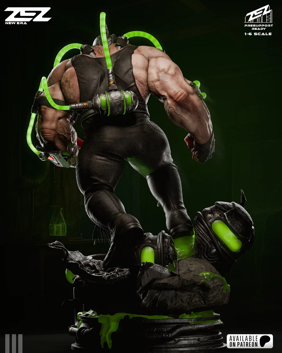 Bane | Fan Art | 3D Printed Resin Model Garage Kit | *Un-Painted* | ZEZ Studio 4