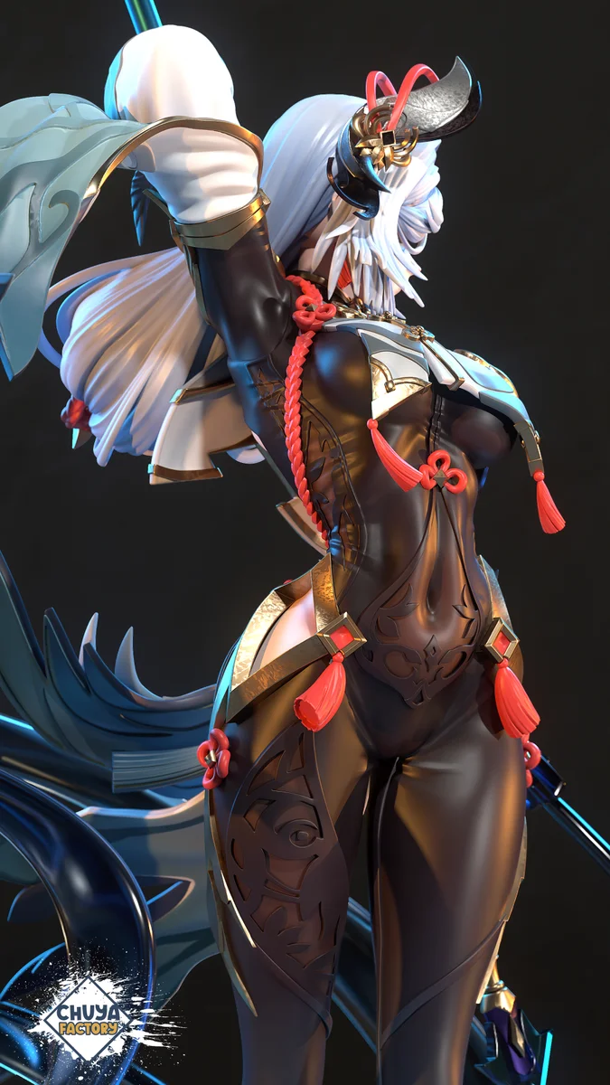 Shenhe | Fan Art | 3D Printed Resin Model Garage Kit | *Un-Painted* | Chuya Factory 6
