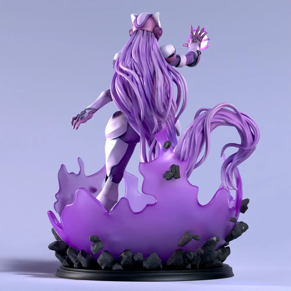 Mewthany - Waifumon | Fan Art | 3D Printed Resin Model Garage Kit | *Un-Painted* | SiryllArt 12