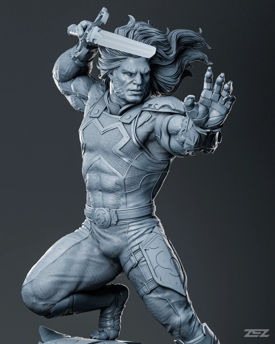 Lion-O | Fan Art | 3D Printed Resin Model Garage Kit | *Un-Painted* | ZEZ Studio 14