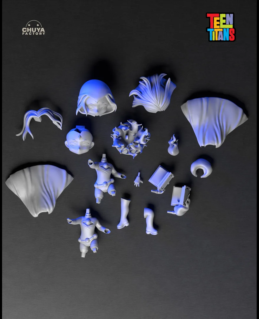 Chibi Raven | Fan Art | 3D Printed Resin Model Garage Kit | *Un-Painted* | Chuya Factory 15