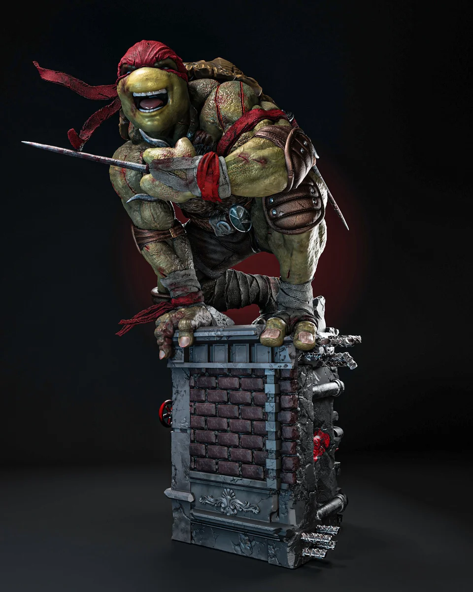 Raphael | Fan Art | 3D Printed Resin Model Garage Kit | *Un-Painted* | ZEZ Studio 7