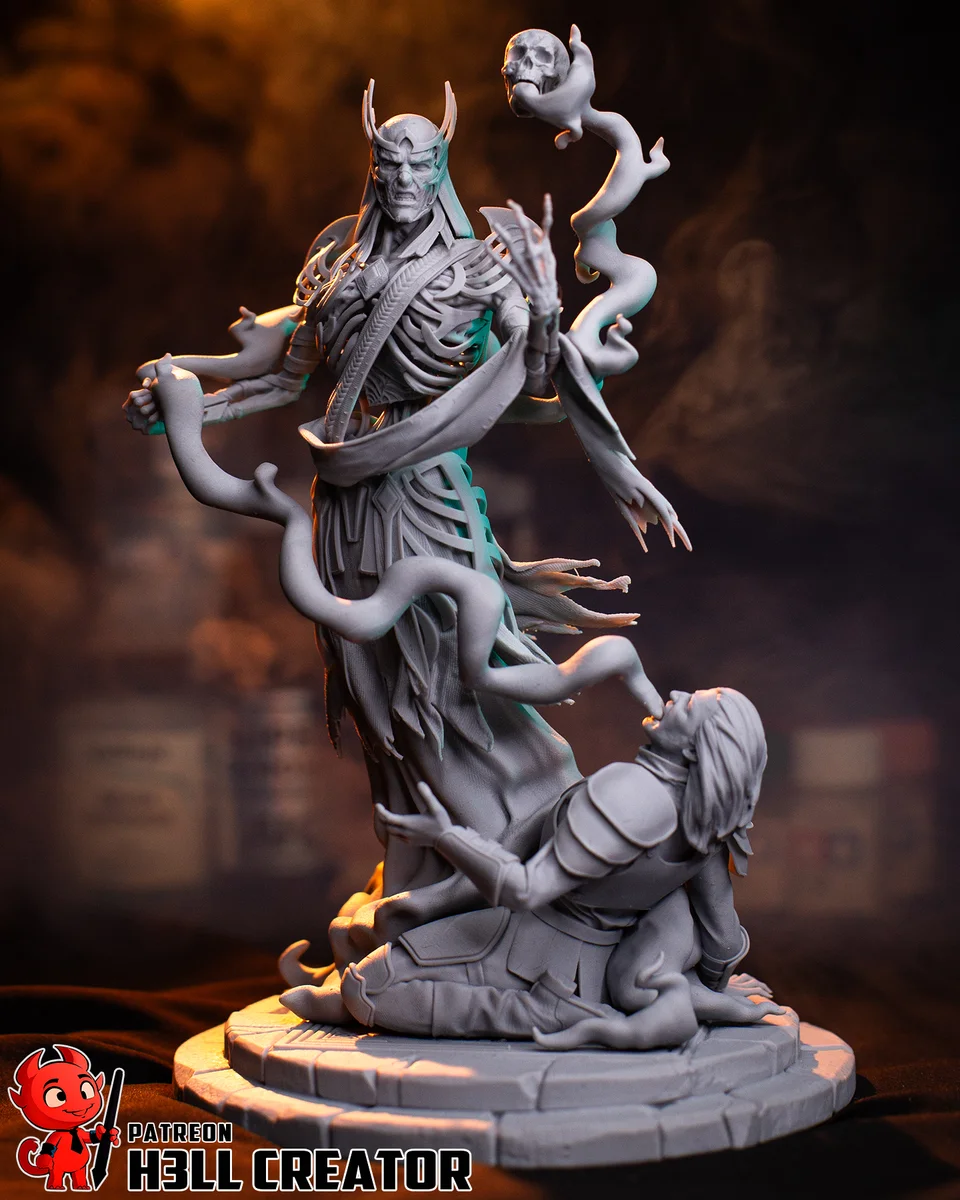 Vecna | Fan Art | 3D Printed Resin Model Garage Kit | *Un-Painted* | H3LL Creator 10