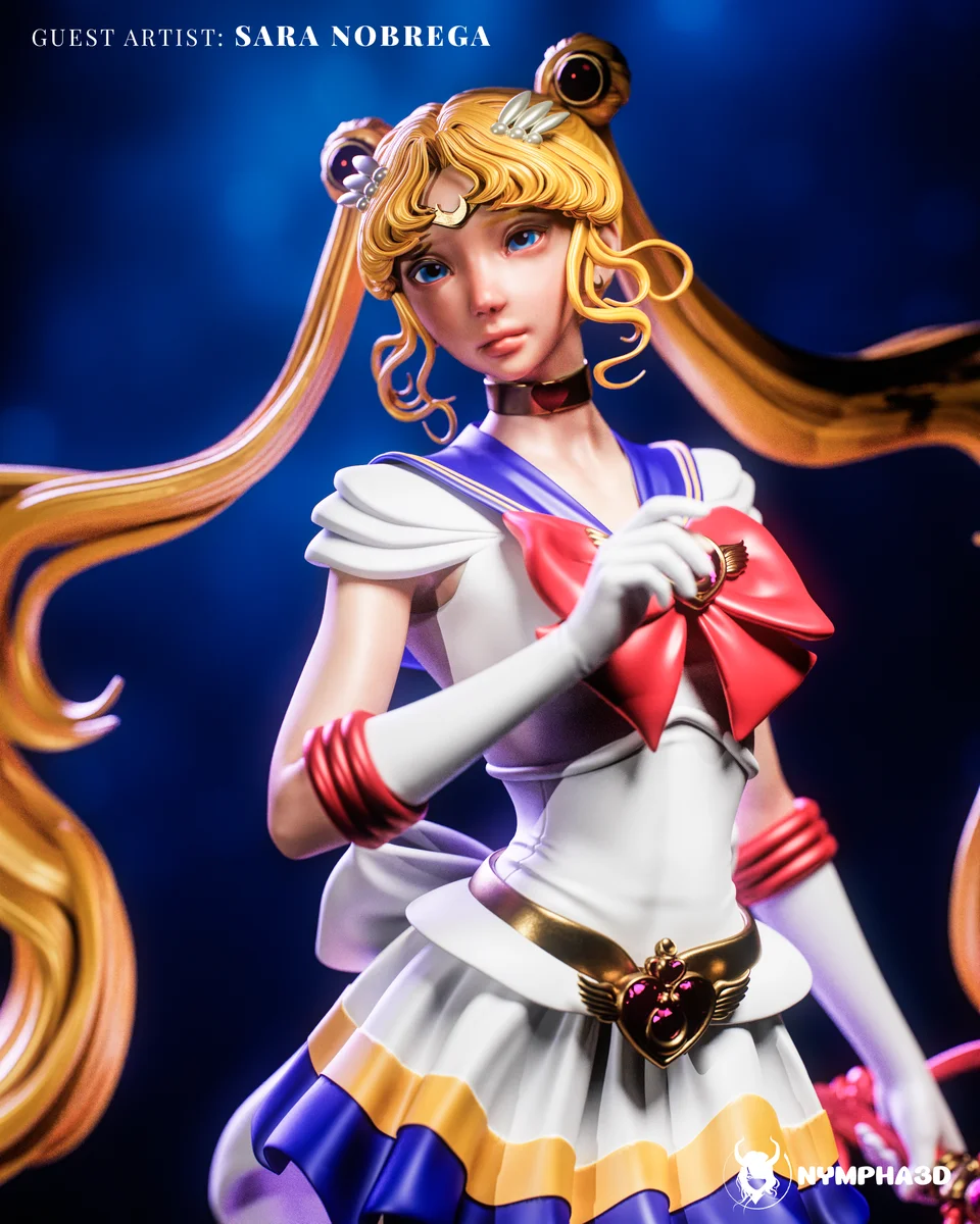 Sailor Moon | Fan Art | 3D Printed Resin Model Garage Kit | *Un-Painted* | Nympha3D 5