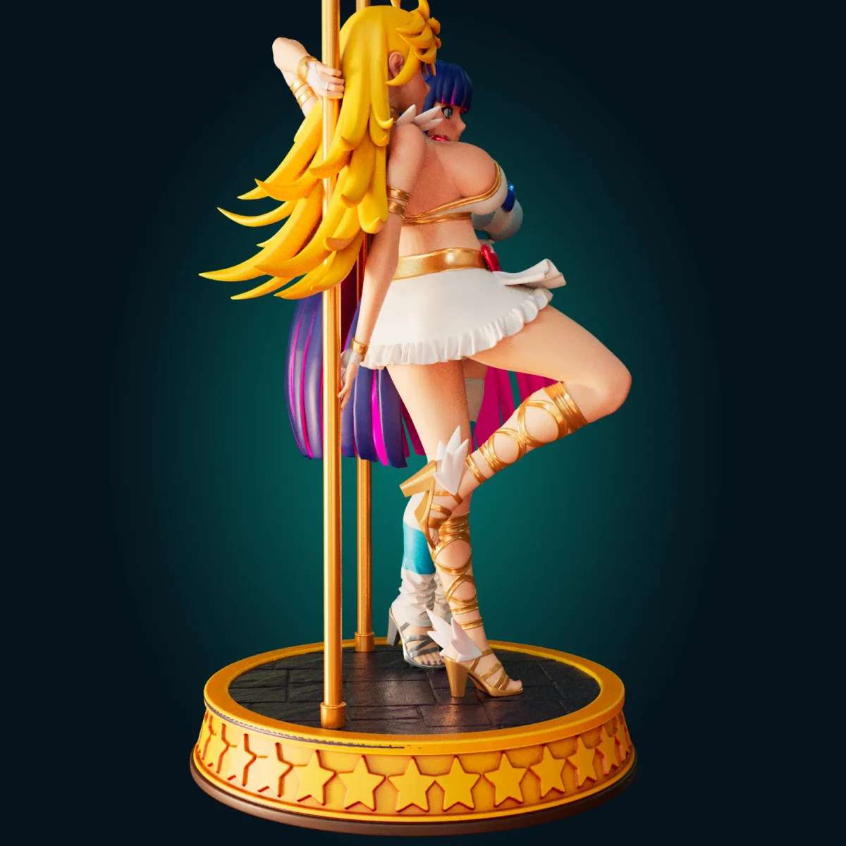 Panty & Stocking | Fan Art | 3D Printed Resin Model Garage Kit | *Un-Painted* | Officer Rhu 2
