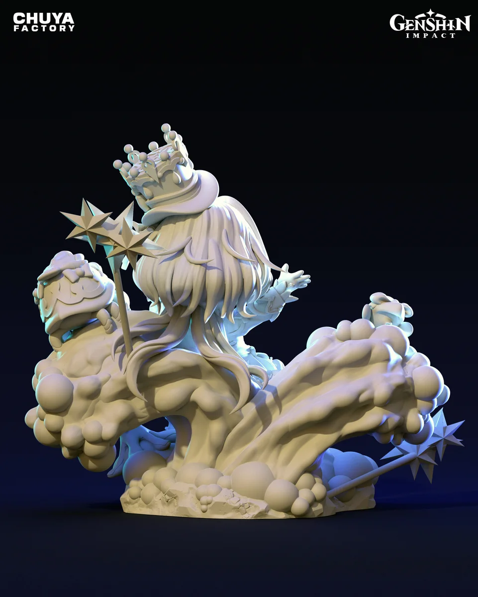 Chibi Furina | Fan Art | 3D Printed Resin Model Garage Kit | *Un-Painted* | Chuya Factory 11