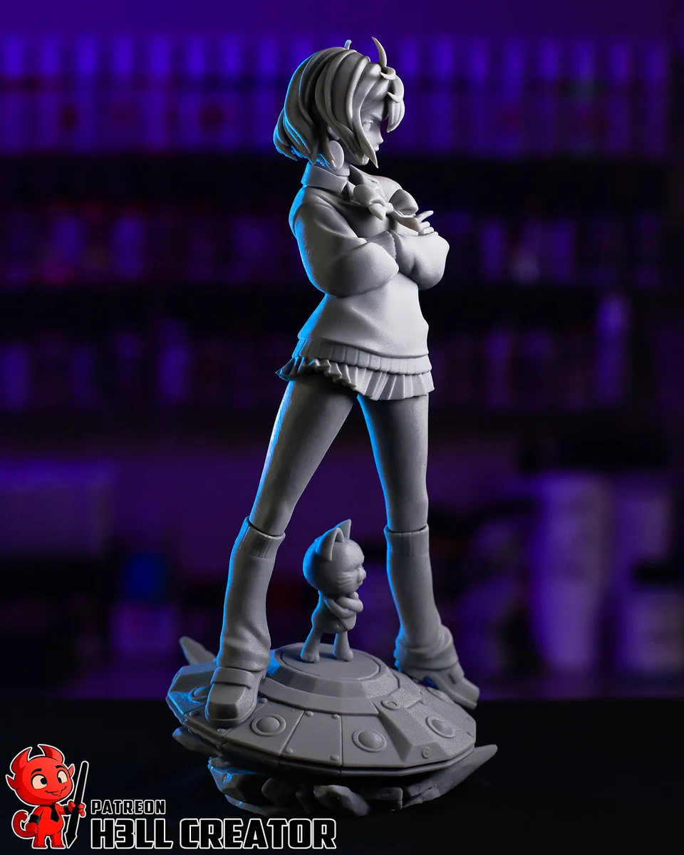 Momo Ayase | Fan Art | 3D Printed Resin Model Garage Kit | *Un-Painted* | H3LL Creator 9