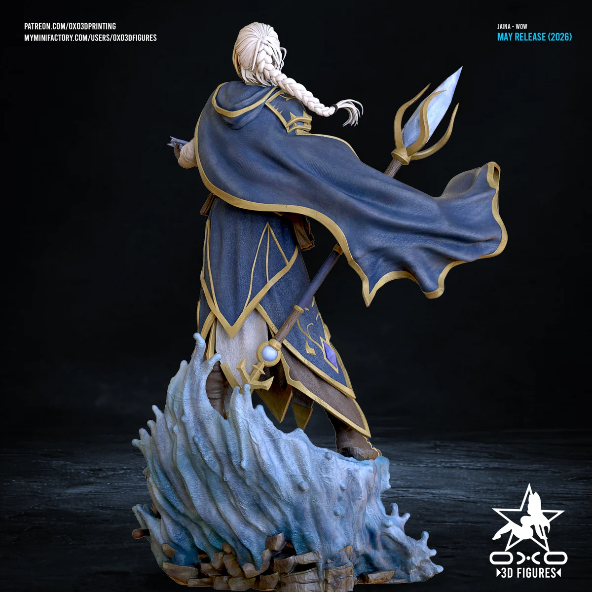 Jaina | Fan Art | 3D Printed Resin Model Garage Kit | *Un-Painted* | OXO3D 3