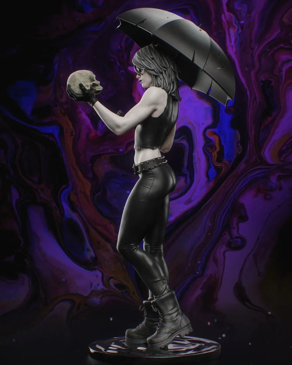 Death | Fan Art | 3D Printed Resin Model Garage Kit | *Un-Painted* | Nympha3D 5