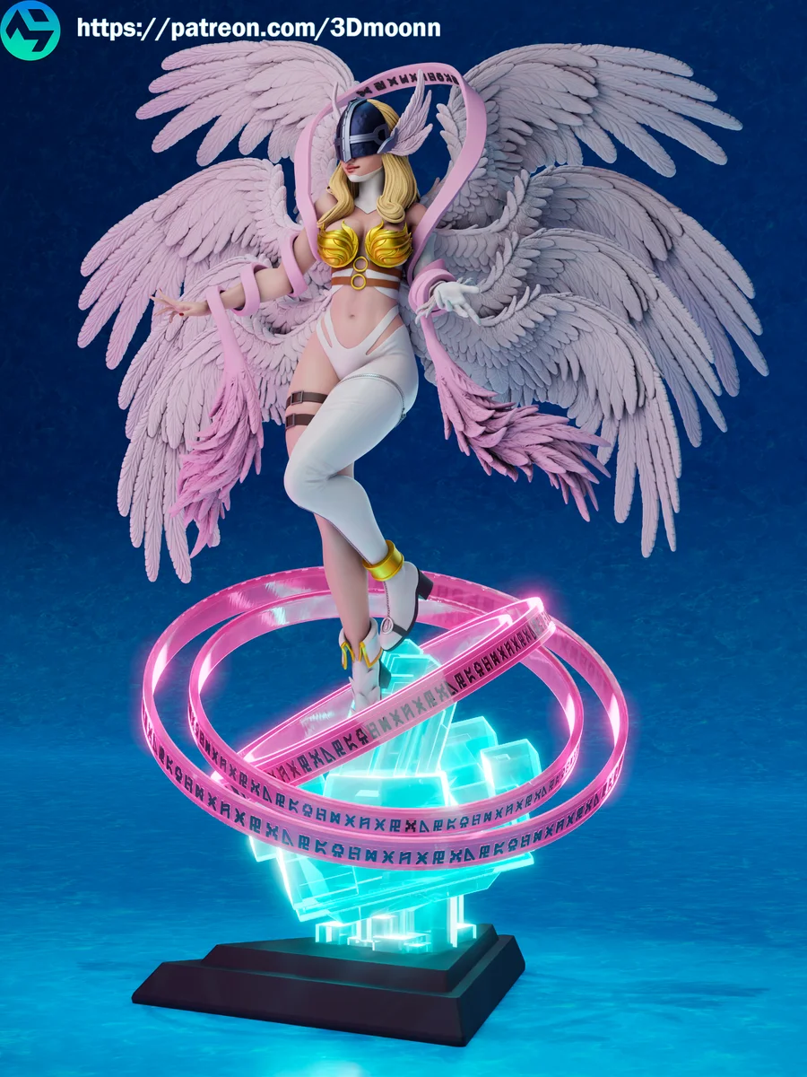 Angewomon | Fan Art | 3D Printed Resin Model Garage Kit | *Un-Painted* | 3DMoonn 6