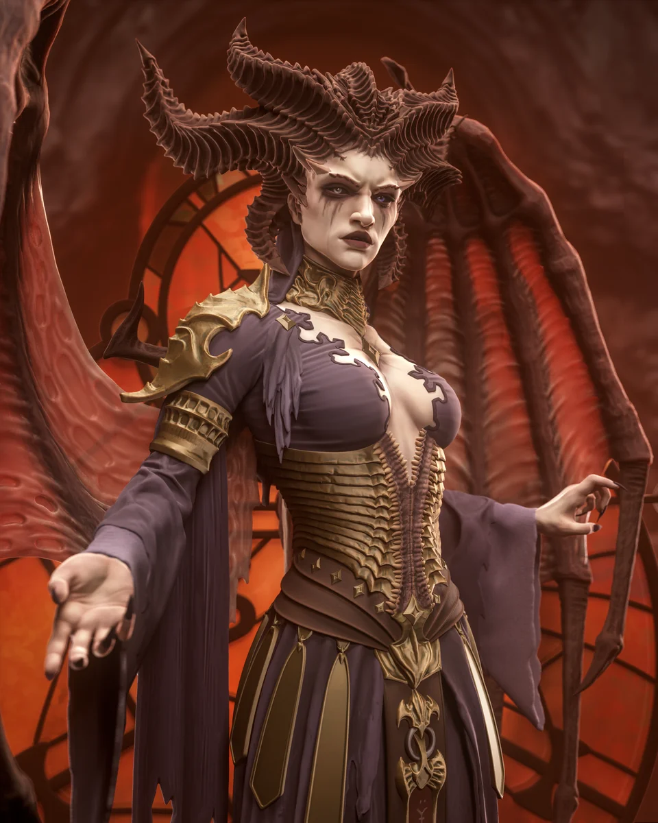 Lilith | Fan Art | 3D Printed Resin Model Garage Kit | *Un-Painted* | H3LL Creator
