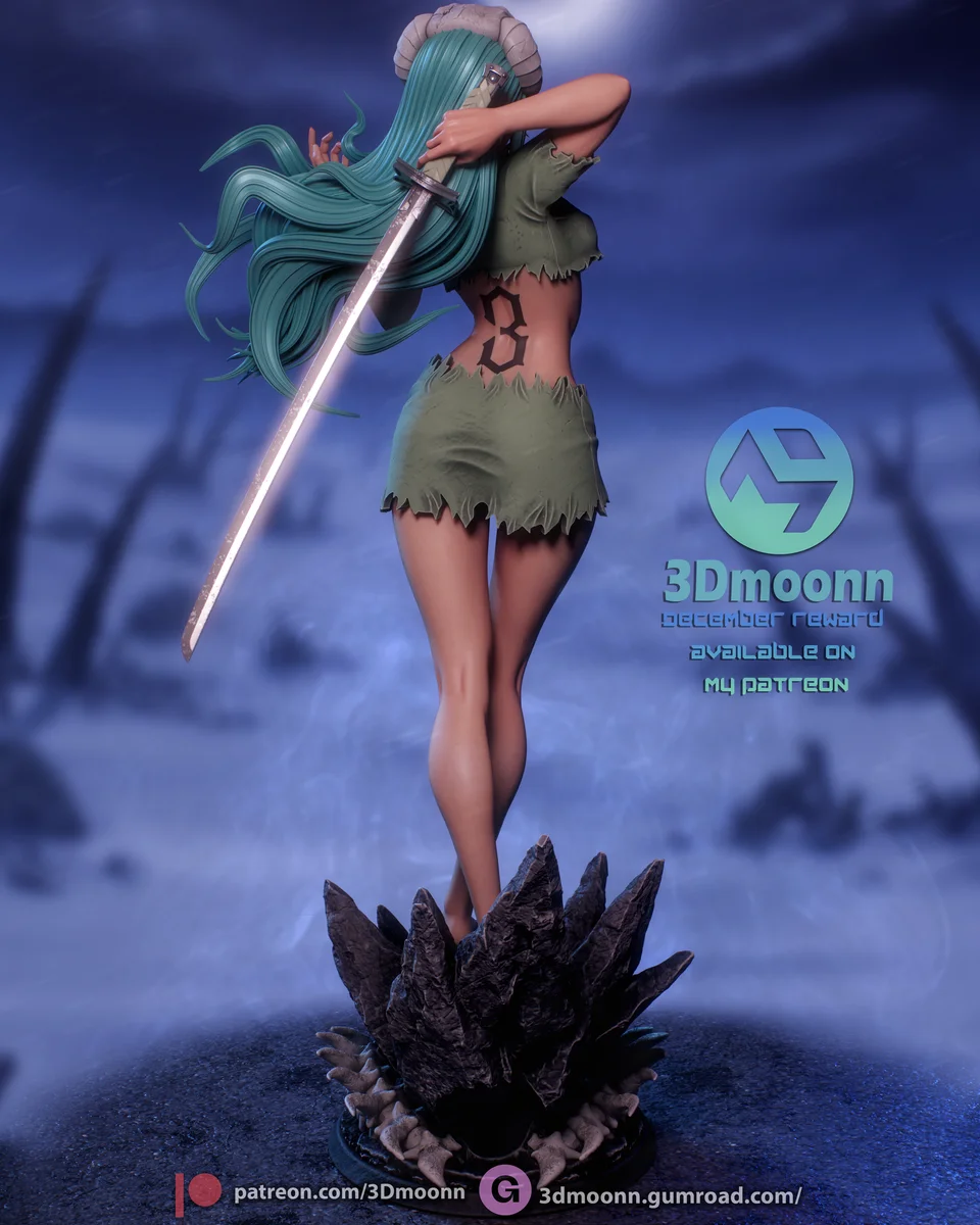 Nelliel Tu | Fan Art | 3D Printed Resin Model Garage Kit | *Un-Painted* | 3DMoonn 8