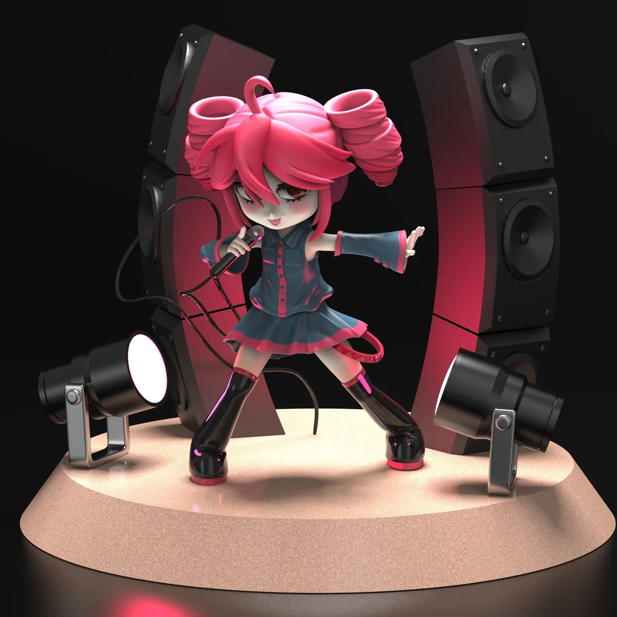 Chibi Teto | Fan Art | 3D Printed Resin Model Garage Kit | *Un-Painted* | Yoru Studio