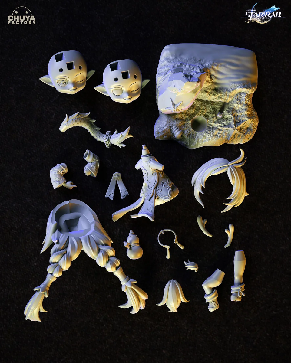 Chibi Bailu | Fan Art | 3D Printed Resin Model Garage Kit | *Un-Painted* | Chuya Factory 10