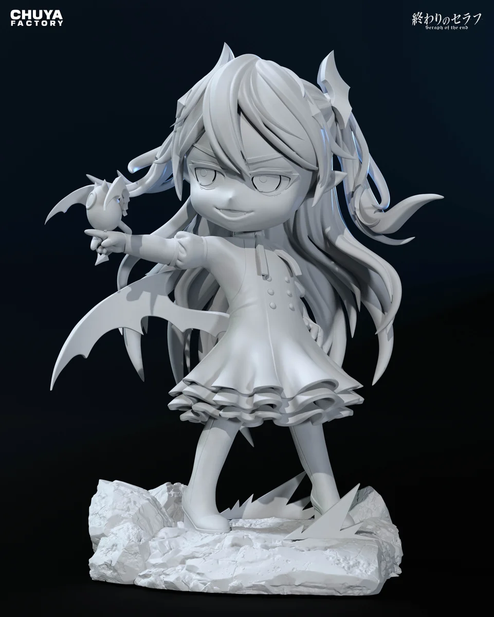 Chibi Krul Tepes | Fan Art | 3D Printed Resin Model Garage Kit | *Un-Painted* | Chuya Factory 9