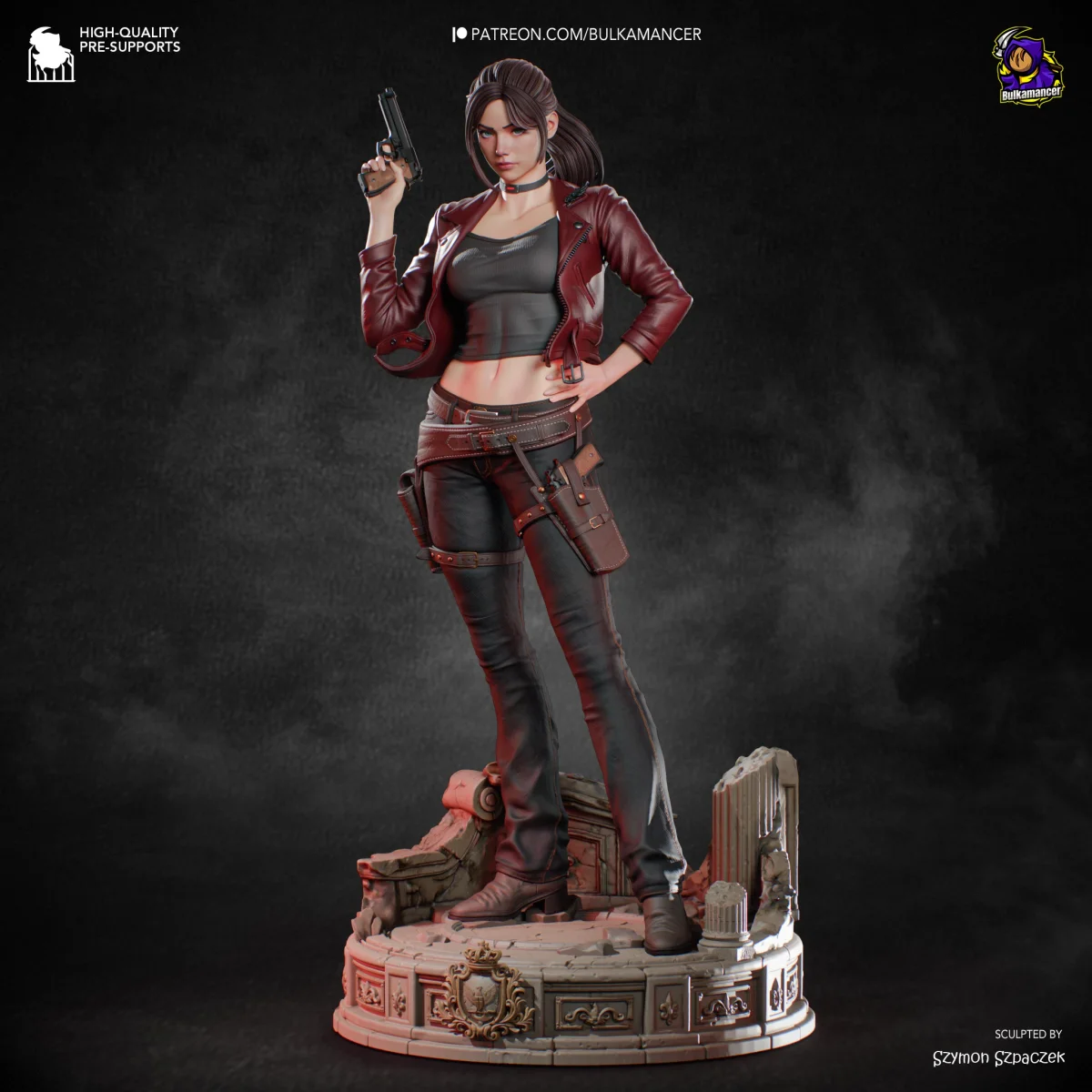 Claire Redfield | Fan Art | 3D Printed Resin Model Garage Kit | *Un-Painted* | Bulkamancer 3