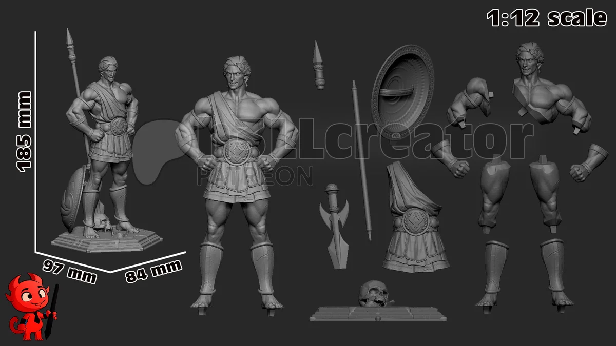 Theseus | Fan Art | 3D Printed Resin Model Garage Kit | *Un-Painted* | H3LL Creator 13