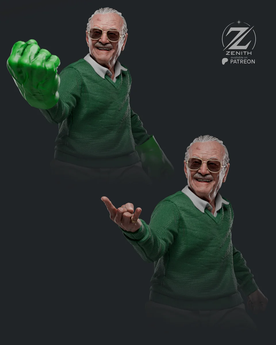 Stan Lee | Fan Art | 3D Printed Resin Model Garage Kit | *Un-Painted* | Zenith Studios 5