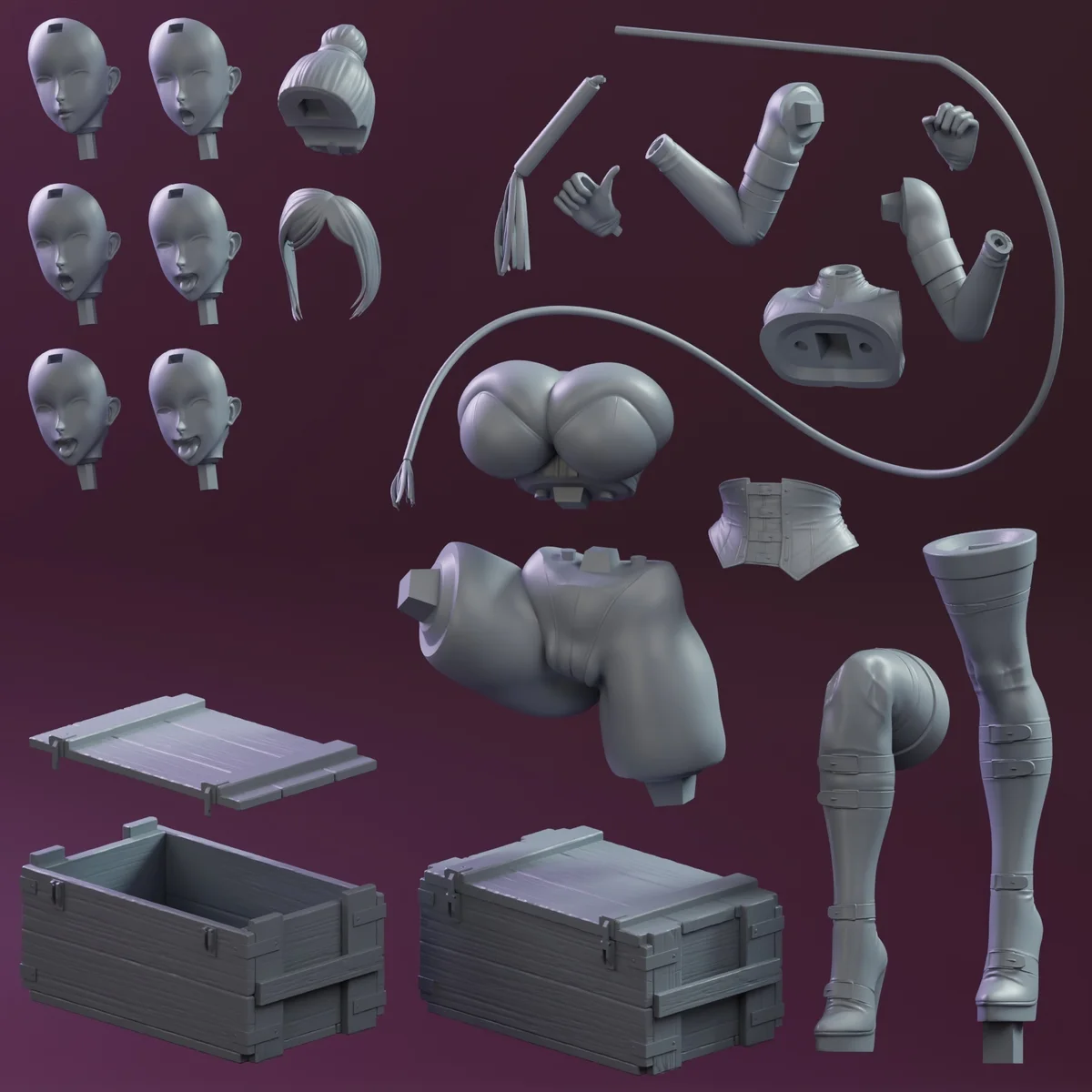 Meiko Shiraki | Fan Art | 3D Printed Resin Model Garage Kit | *Un-Painted* | KiTNo 6