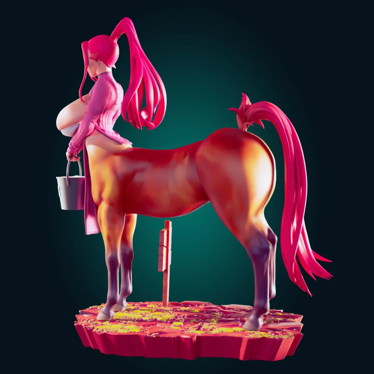 Meamil Airag Centaur | Fan Art | 3D Printed Resin Model Garage Kit | *Un-Painted* | Officer Rhu 3