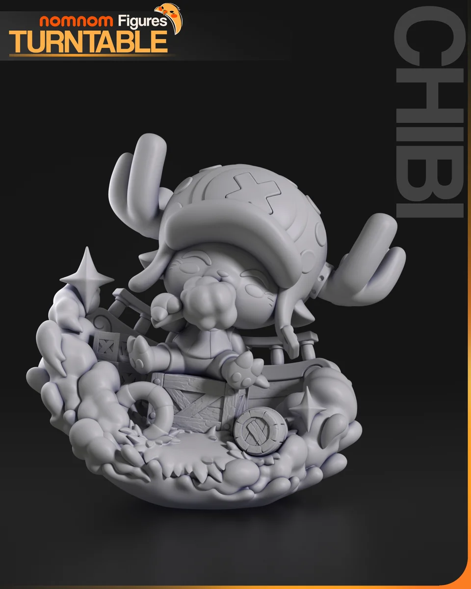 Chibi - Tony Tony Chopper | Fan Art | 3D Printed Resin Model Garage Kit | *Un-Painted* | Nomnom 3