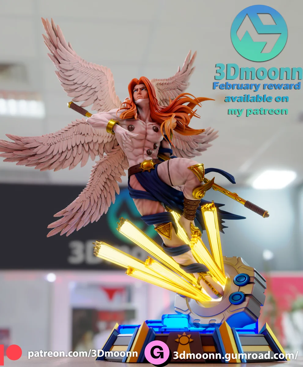 Angemon | Fan Art | 3D Printed Resin Model Garage Kit | *Un-Painted* | 3DMoonn 6