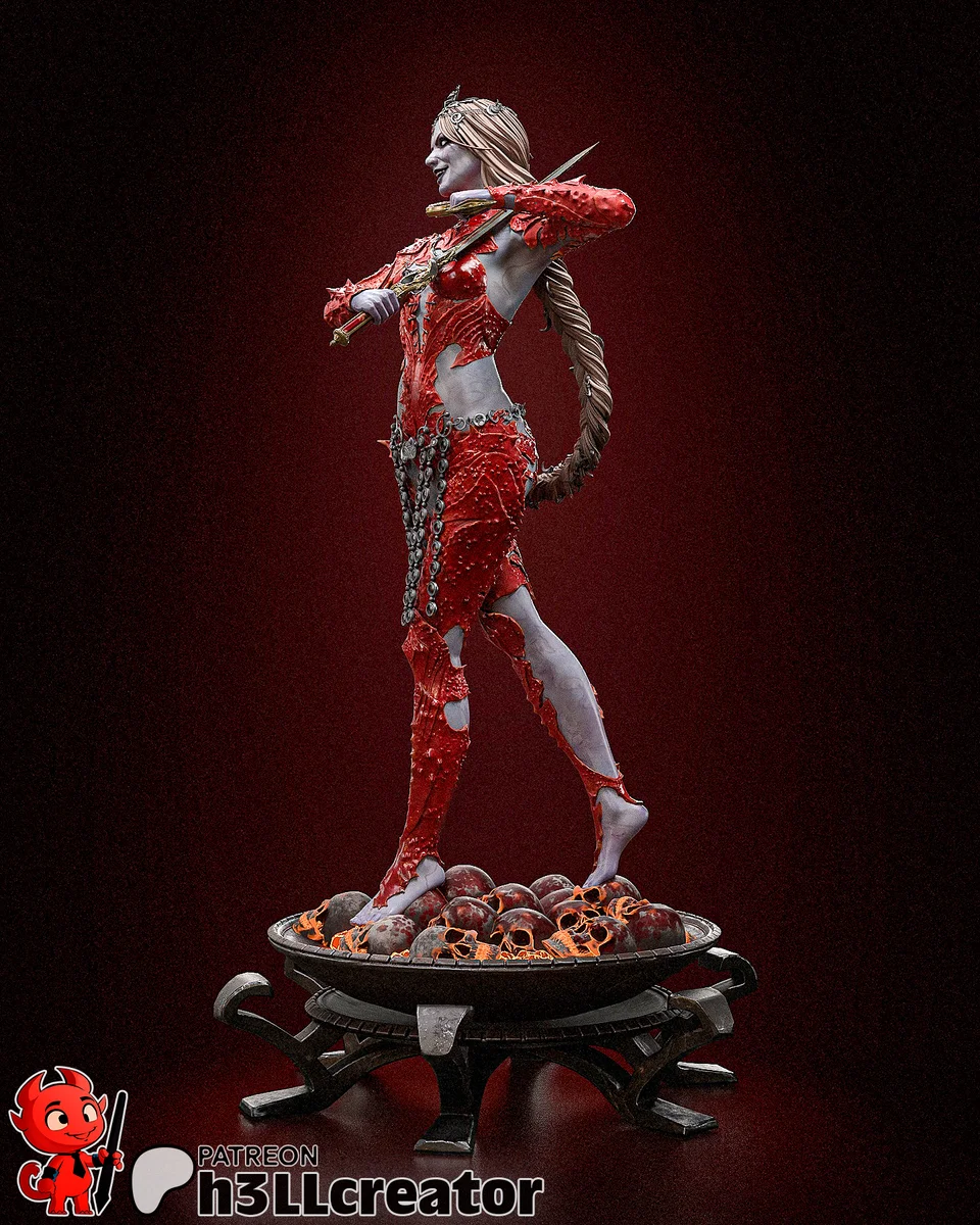 Orin the Red | Fan Art | 3D Printed Resin Model Garage Kit | *Un-Painted* | H3LL Creator 3