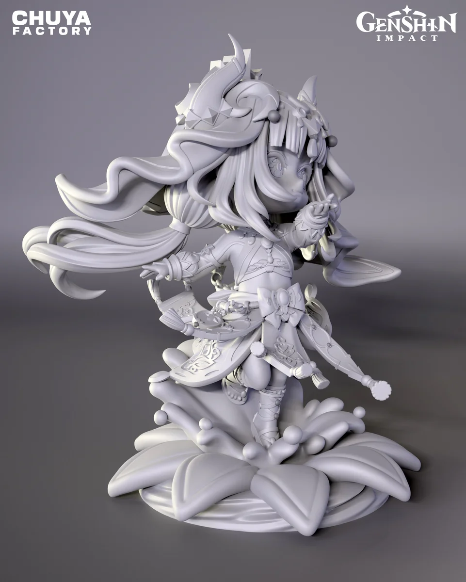 Chibi Nilou | Fan Art | 3D Printed Resin Model Garage Kit | *Un-Painted* | Chuya Factory 3